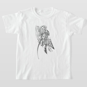 Arm Schwarz Weiß Abstrakt Stammes Tattoo Kunst T-Shirt