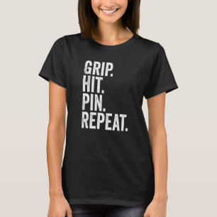 Arm Wrestler Grip Hit Button Wiederholen Arm Wrest T-Shirt