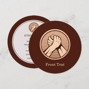 Arm Wrestling Bronze Einladung