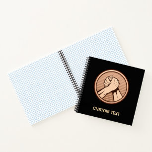 Arm Wrestling Bronze Notizbuch