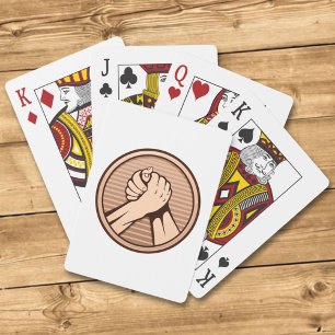 Arm-Wrestling Bronze Spielkarten