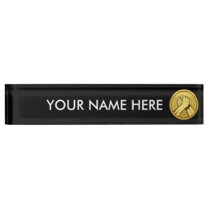 Arm Wrestling Gold Namensplakette