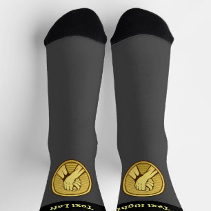 Arm Wrestling Gold Socken