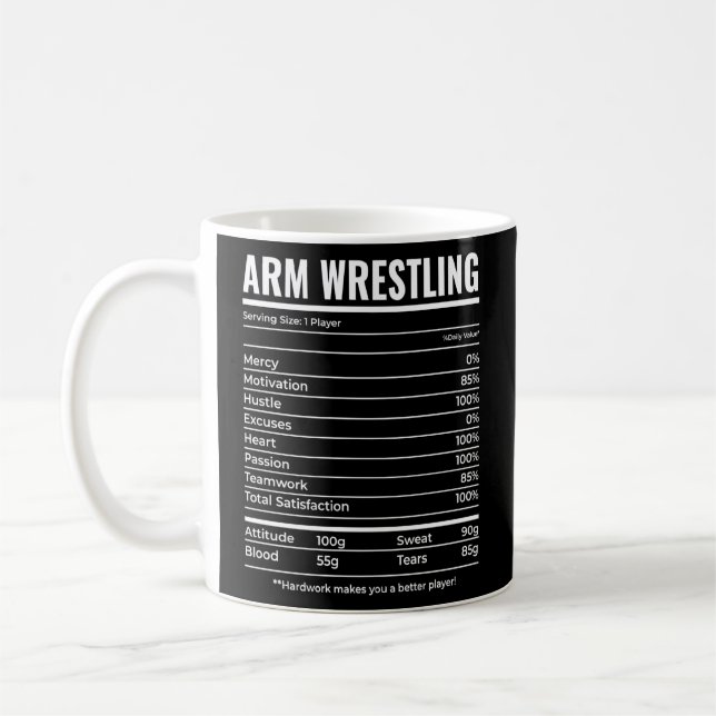 Arm Wrestling Inspiriert Arm Wrestler verwandt Kaffeetasse (Links)