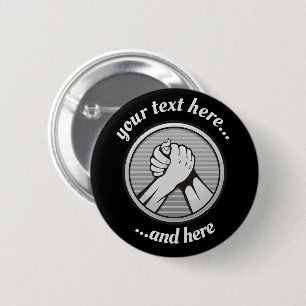 Arm Wrestling Silver Button