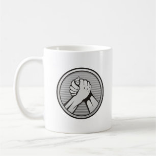 Arm Wrestling Silver Kaffeetasse