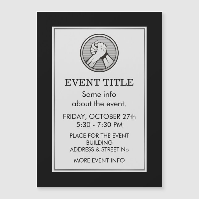 Arm Wrestling Silver Magnetkarte (Vorderseite)