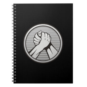 Arm Wrestling Silver Notizblock
