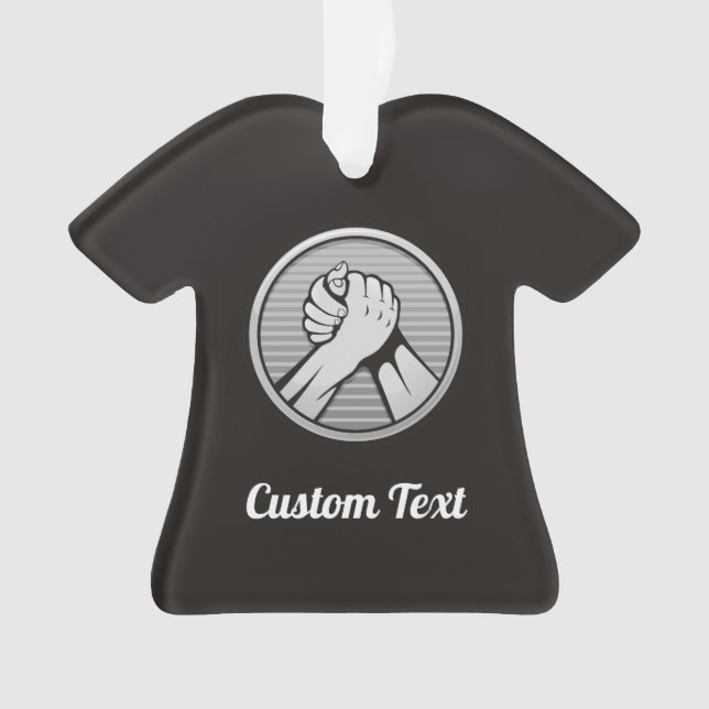 Arm Wrestling Silver Ornament (Vorderseite)