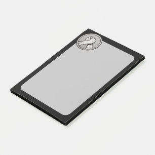 Arm Wrestling Silver Post-it Klebezettel