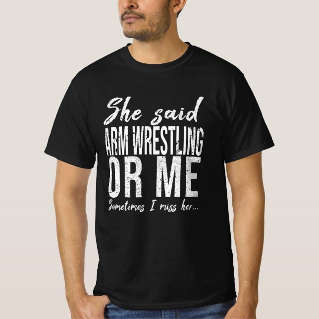 Arm-Wrestling-Sportgeschenk T-Shirt (Vorderseite)