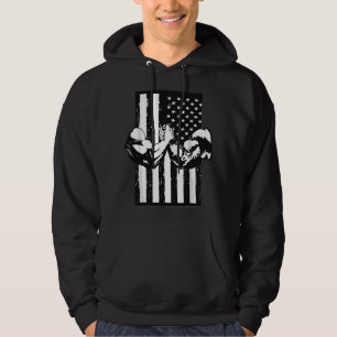 Arm Wrestling USA-Flagge Armwrestling Sport Kraft Hoodie