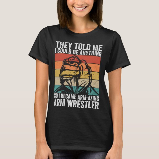 Arm-Wrestling-Wrestler-Wettbewerb T-Shirt (Vorderseite)
