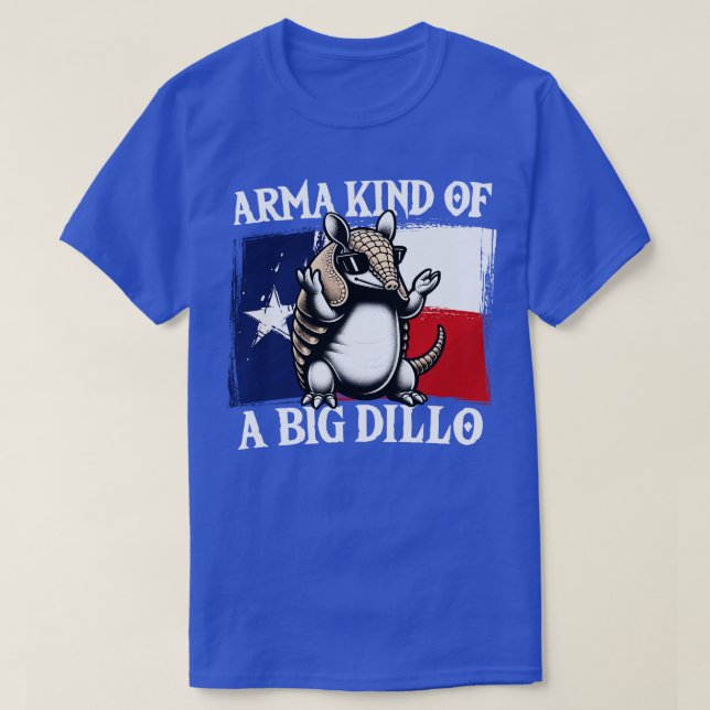 Arma Art eines Big Dillo Armadillo T-Shirt (Design vorne)