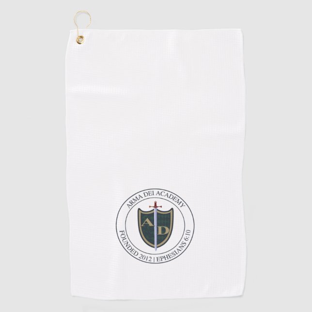 Arma Dei Academy Golf Towel Golfhandtuch (Vorderseite)