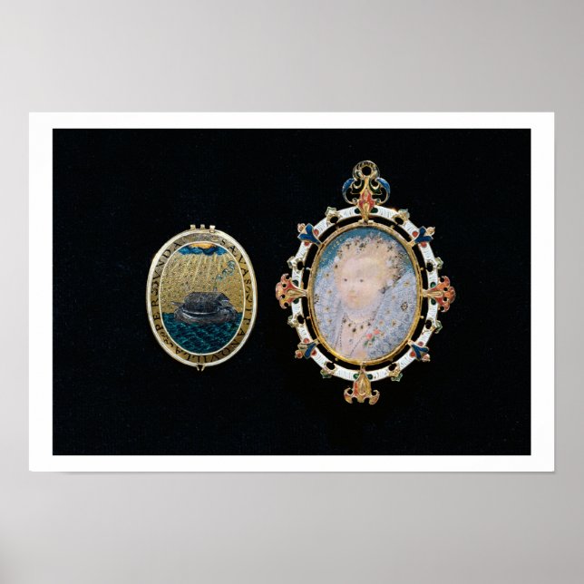 Armada Jewel, Miniatur von Königin Elisabeth I. En Poster (Vorne)