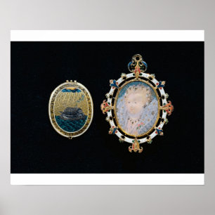 Armada-Juwel, Miniatur von Königin Elizabeth I Poster
