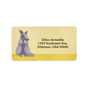 Armadillo Address Labels Adressaufkleber