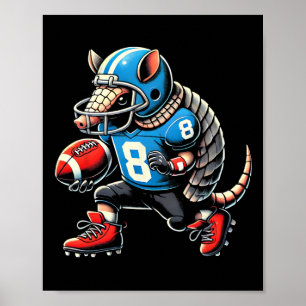 Armadillo American Football Boys Kinder Poster