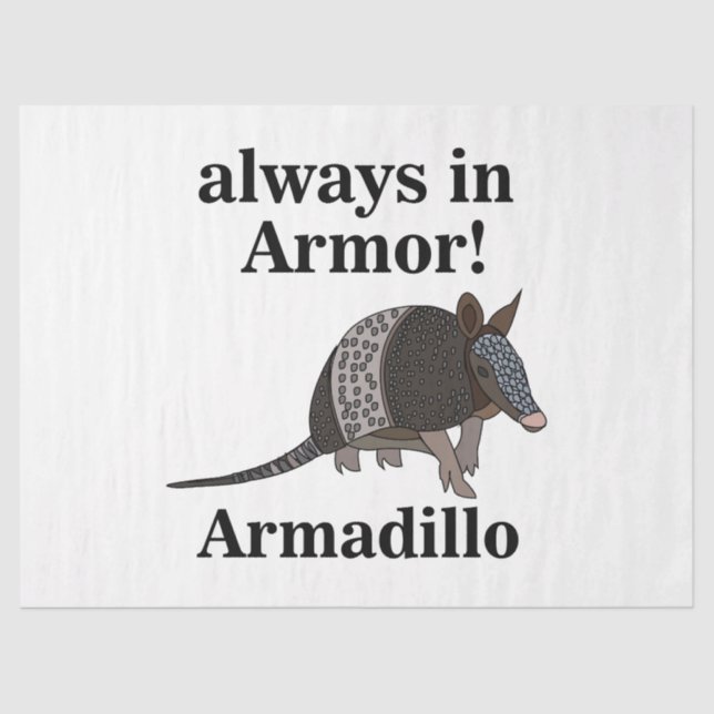 Armadillo Animal Funny  Seidenpapier (Vorderseite)