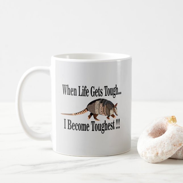Armadillo Animal Inspiration Kaffeetasse (Mit Donut)