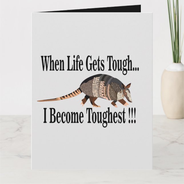 Armadillo Animal Inspiration Karte (Vorderseite)