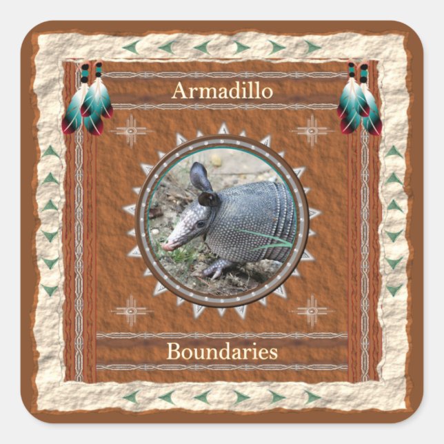 Armadillo - Aufkleber für die Grenzen (Vorderseite)