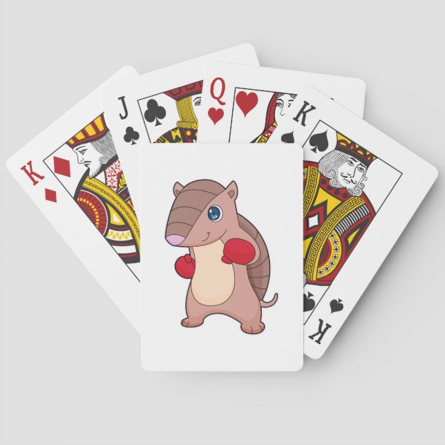 Armadillo Boxing Boxer Boxhandschuhe Spielkarten (Rückseite)