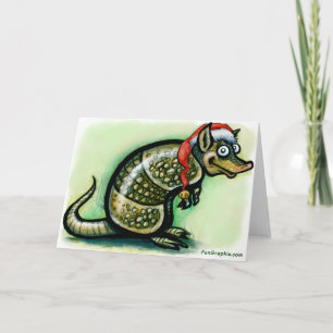 Armadillo Christmas Feiertagskarte