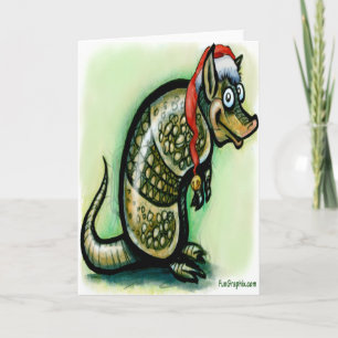 Armadillo Christmas Feiertagskarte