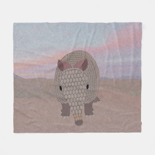 Armadillo Fleece Blanket (Vorderseite (Horizontal))