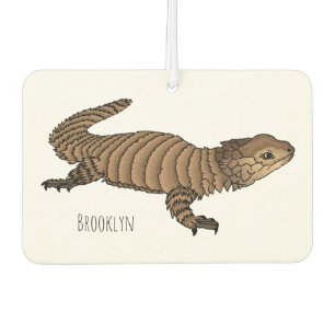 Armadillo girdled lizard cartoon illustration autolufterfrischer