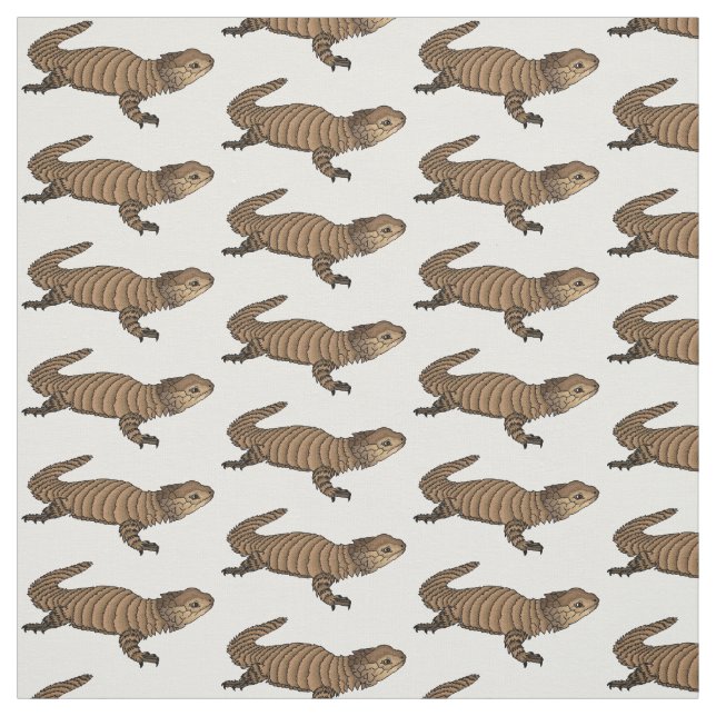 Armadillo girdled lizard cartoon illustration stoff (Muster)
