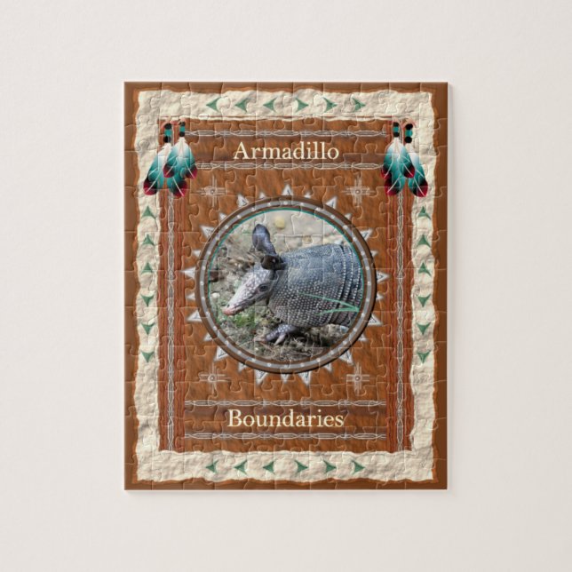 Armadillo - Grenzen Jigsaw Puzzle mit Geschenkboxe (Vertikal)