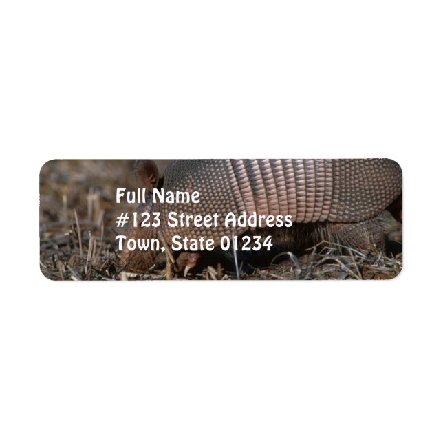 Armadillo Habitat Mailing Labels (Vorne)