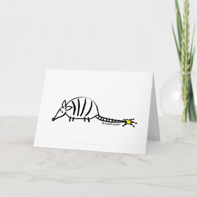 Armadillo Holiday Grußkarte Feiertagskarte (Vorderseite)