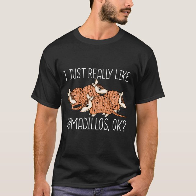 Armadillo Lover Wildlife Animal Gift Armadillo T-Shirt (Vorderseite)