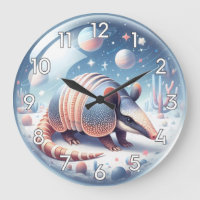 Armadillo mit kosmischem Hintergrund