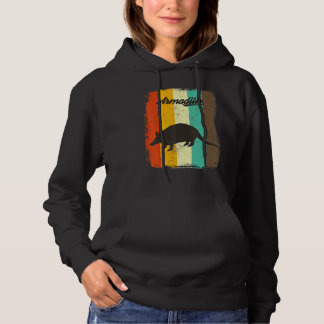Armadillo Retro 70er Vintage Tierart Hoodie