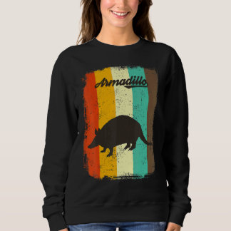 Armadillo Retro 70er Vintage Tierart Sweatshirt