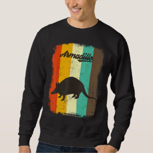 Armadillo Retro 70er Vintage Tierart Sweatshirt