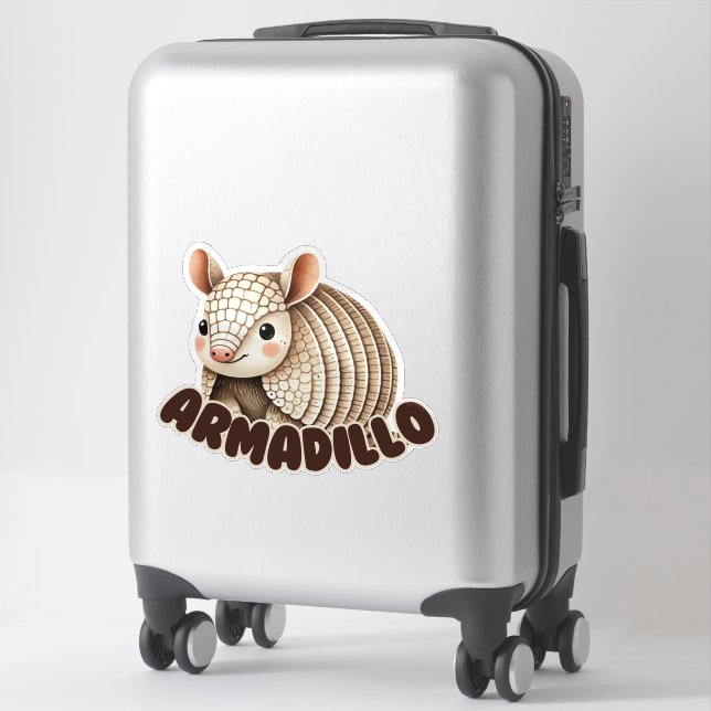 ARMADILLO - STICKER DE NURSERY (Sur valise)
