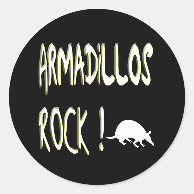 Armadillos Rock ! Autocollant (Devant)