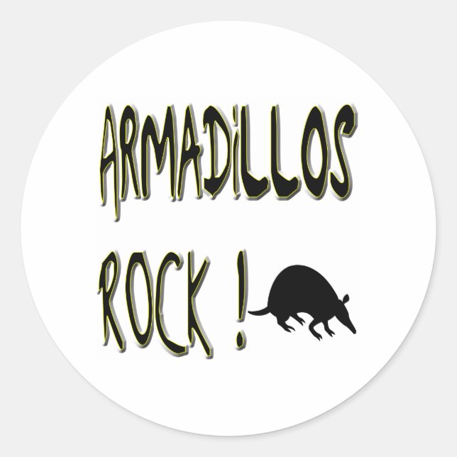 Armadillos Rock ! Autocollant (Devant)