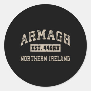Armagh Nordirland Uk Est Year Athletic Distre Runder Aufkleber
