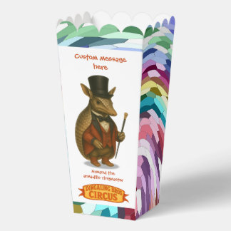 Armand, armadillo ringmaster geschenkschachtel