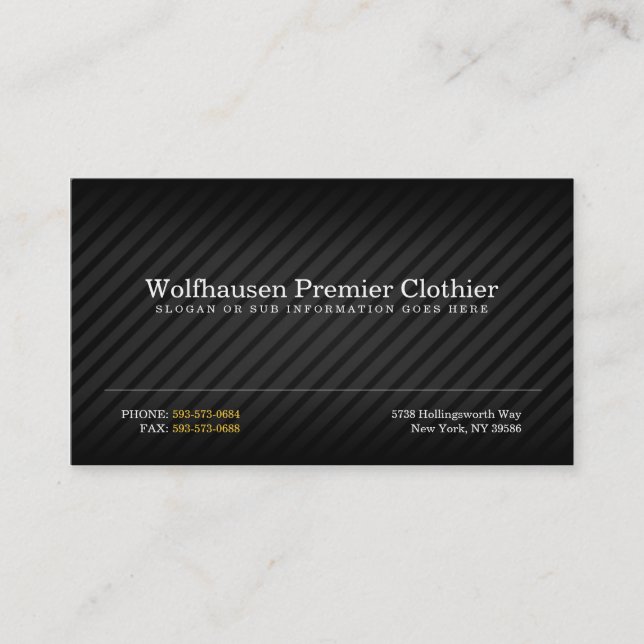 Armani Anzug Business Cards Visitenkarte (Vorderseite)