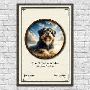 Armant (Ägyptischer Schäferhund) Zoologie-Serie Poster