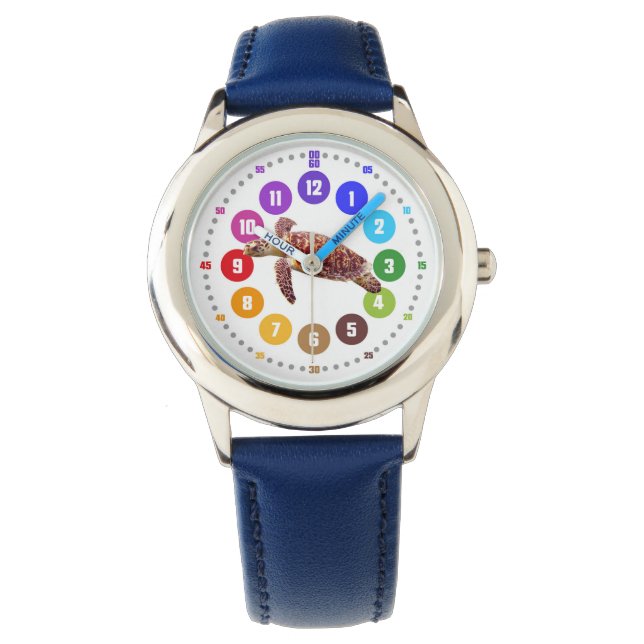 Armbanduhr als Lernuhr für Kinder - Geschenk (Vorderseite)