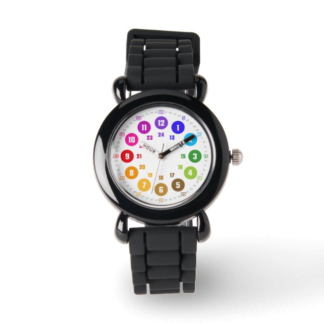 Armbanduhr als Lernuhr für Kinder - Geschenk (Vorderseite)